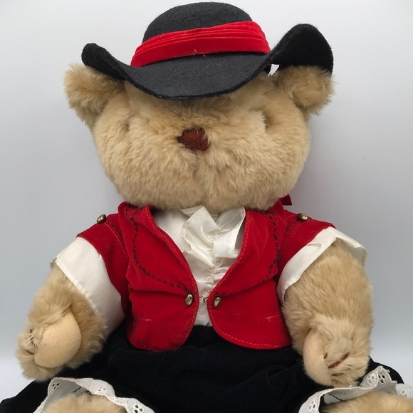 Lady Sterling vintage articulated plush bear - Picture 1 of 6